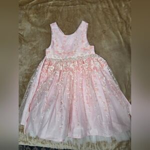 Pink Floral Embellished Dress 5